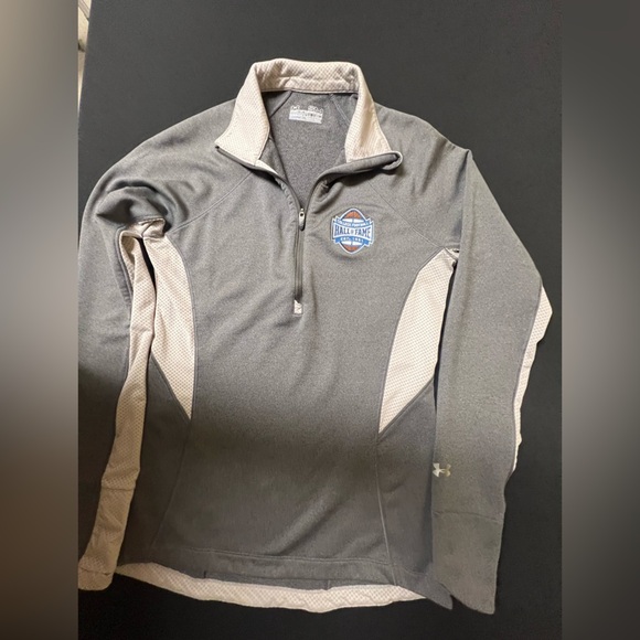 COLLEGE FOOTBALL HALL OF FAME UNDER ARMOUR GRAY LIGHTWEIGHT JACKET.  SIZE SMALL. - Picture 7 of 9